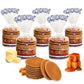 Le Chic Patissier 50 Caramel & Vanilla Stroopwafels Soft Toasted Pack of 5 (11.11oz each) Original Dutch Caramel Waffle Recipe n