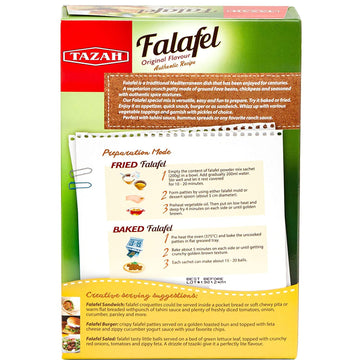 Tazah Falafel Mix 7Oz (200G) Delicious Vegetarian Crunch Patties Powder Mix Lebanese Recipe