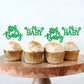 Ercadio 24 Pack St Patrick'S Day Lucky Four Leaf Oh Baby Cupcake Toppers Four Leaf Oh Baby Cupcake Picks For St.Patricks Day Bab