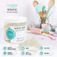 OCREME White Edible Sugar Pearls for Cake Decorating, 12mm, 8 Oz