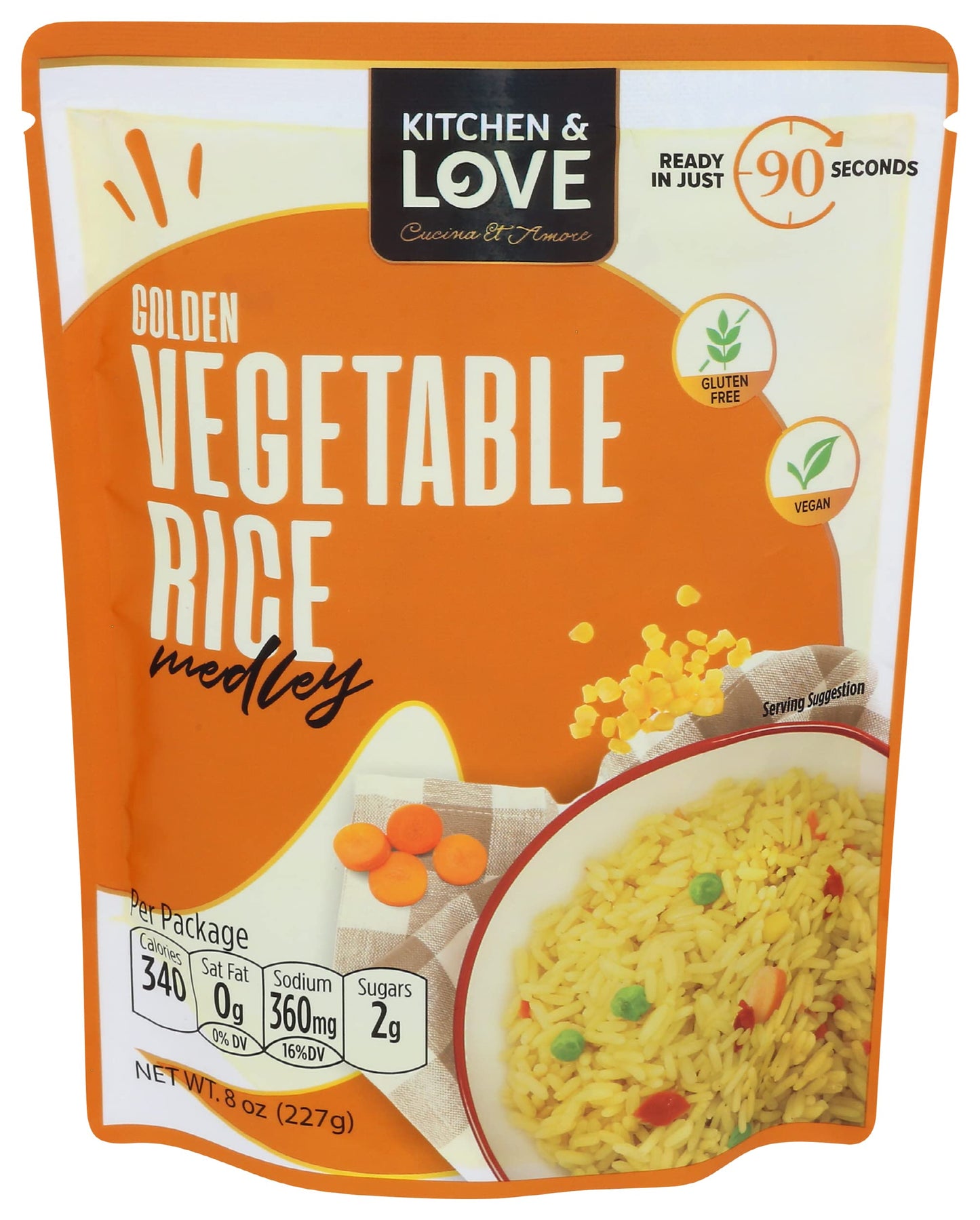 K LOVE GLDN VEG RICE RTH ( 6 X 8 OZ   )