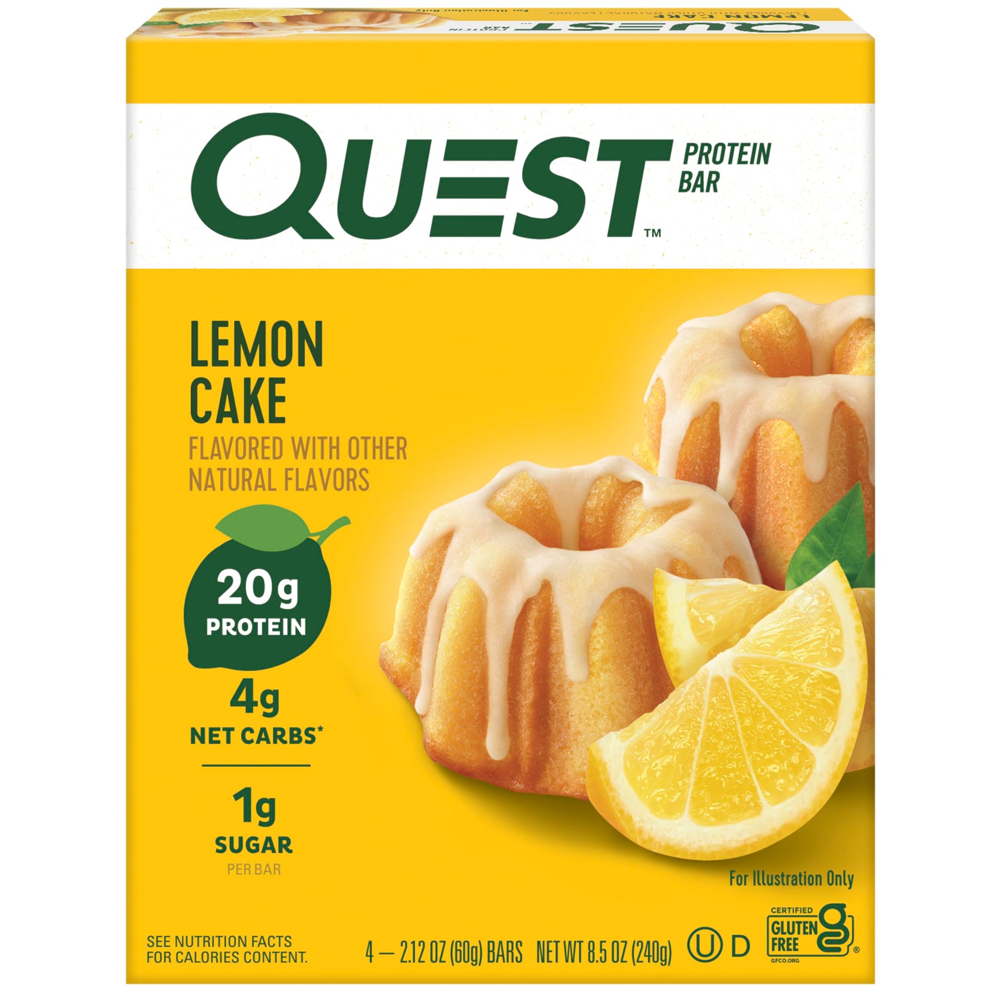 Quest Nutrition Protein Bars, High Protein, Low Carb, Gluten Free, Keto Friendly, 4 Count