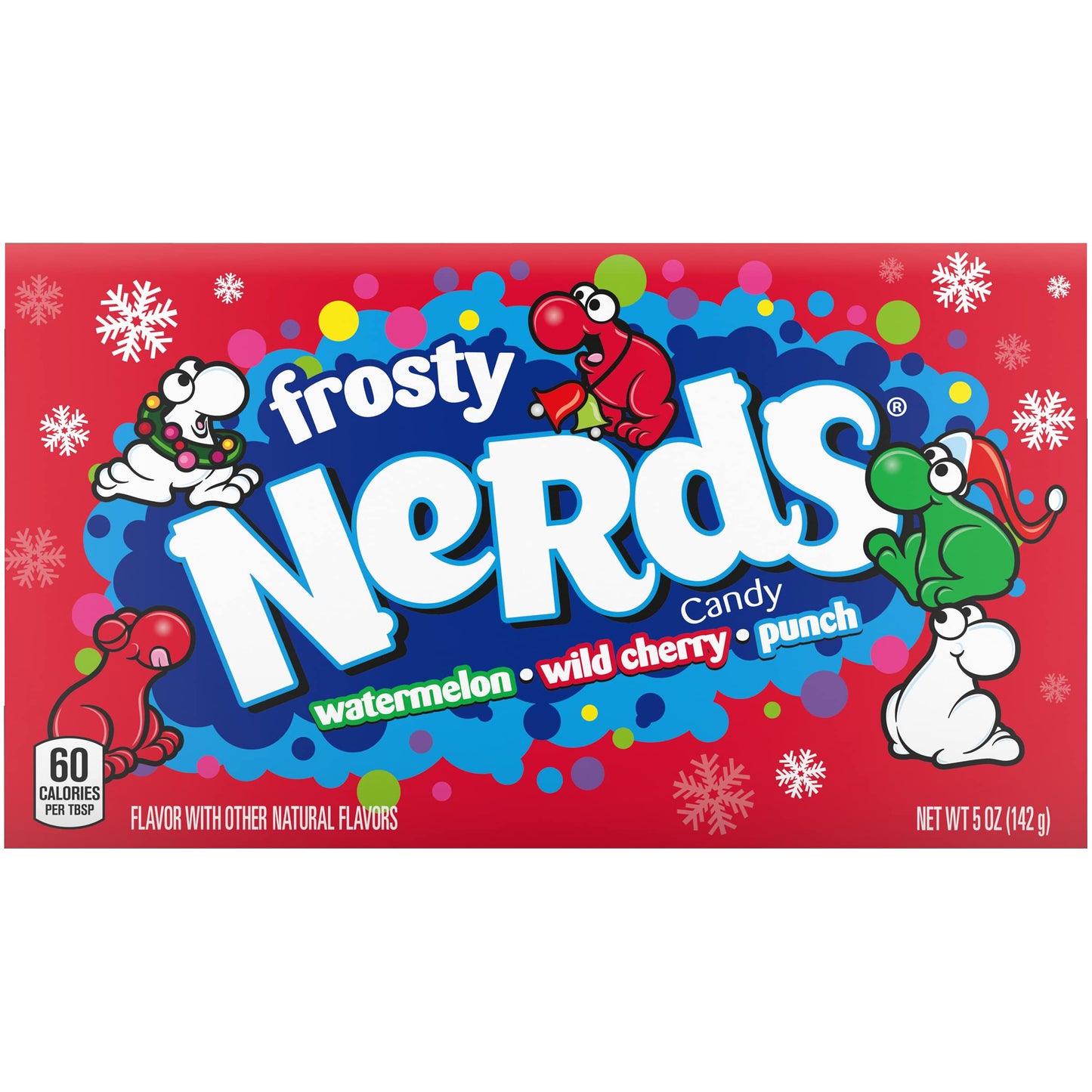 Nerds Frosty Theater Box, Watermelon, Cherry, & Punch, 5 Ounce (Pack Of 12) - Perfect For Stocking Stuffers, Holiday Gifting And