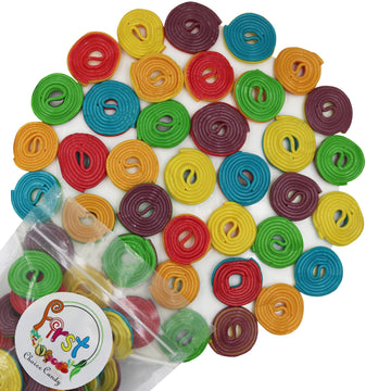 Firstchoicecandy Licorice Wheels Candy (Two Faced Rainbow 5 Pound)