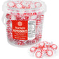 GEEOOLLAH Starlight Peppermint Candy 2 Pound Bucket - Individually Wrapped Red & White Hard Mints for Holidays, Parties, Candy Bowls