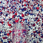 Confect Edible Dessert Sprinkles - Red, White & Navy Blue - Vegan, Gluten-Free - 4.2 Oz