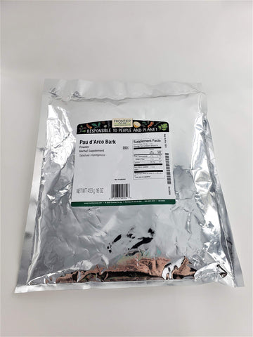 Frontier Co-op Pau d'Arco Bark Powder, 1lb Bulk Bag - Natural Herb for Tea & Herbal Uses, Kosher, Ground