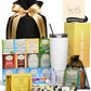Michael Grace Gifts Tea Lovers Gift Basket - Includes Candles, Temperature Retention Cup, 12 Teabags - Black Tea - Model S-PL-11635