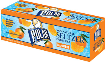 Polar Seltzer Mandarin, 12 Fluid Ounce (Pack of 12)