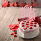 Ephlyn 1Pcs Happy Valentine'S Day Oh Baby Cake Topper Pink Glitter Valentine Babyshower Cake Decorations For Love Valentine'S Da