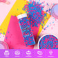 Edible Pink And Blue Sprinkles, Jimmy Sprinkles, Pink Jimmies Sprinkles, Blue Jimmies Sprinkles, Gender Reveal Sprinkles Candy F