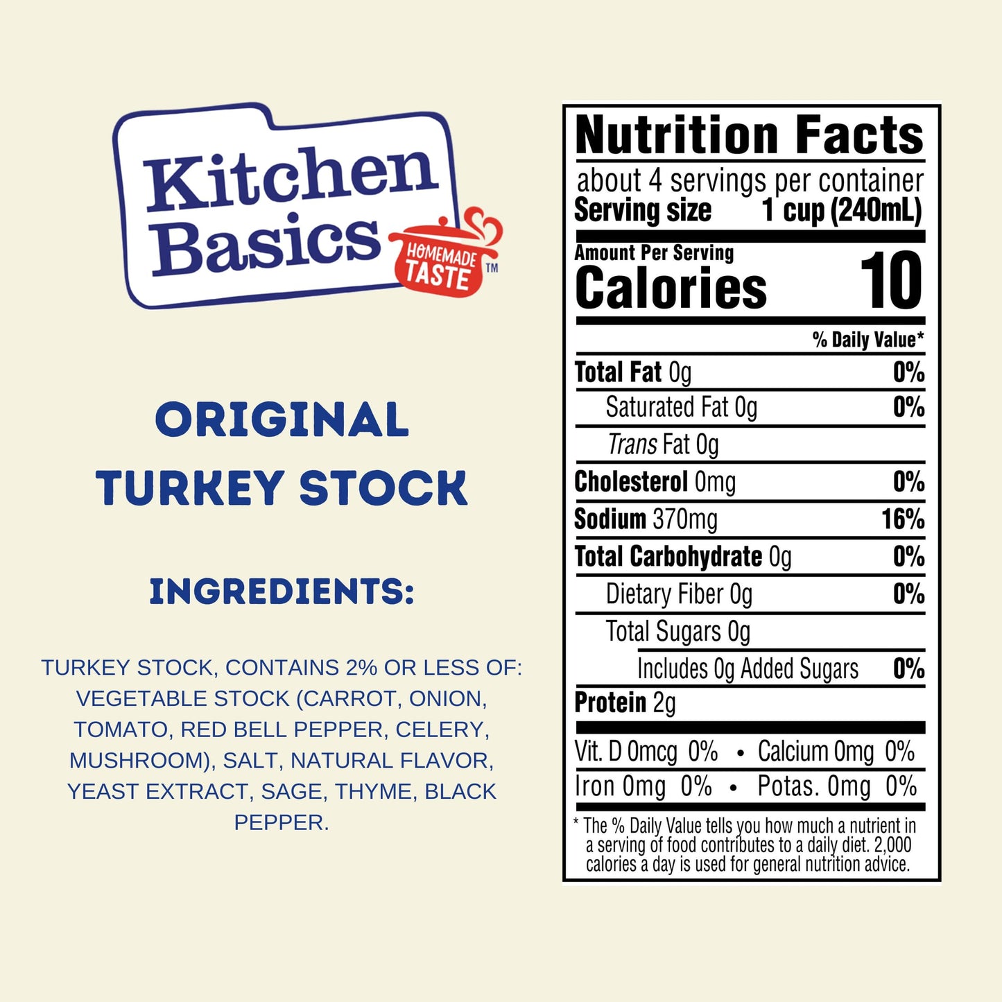 Kitchen Basics Turkey Stock - 32 oz Carton (Pack of 12) The Perfect Base for Your Savory Kitchen Recipes and Stocking Up