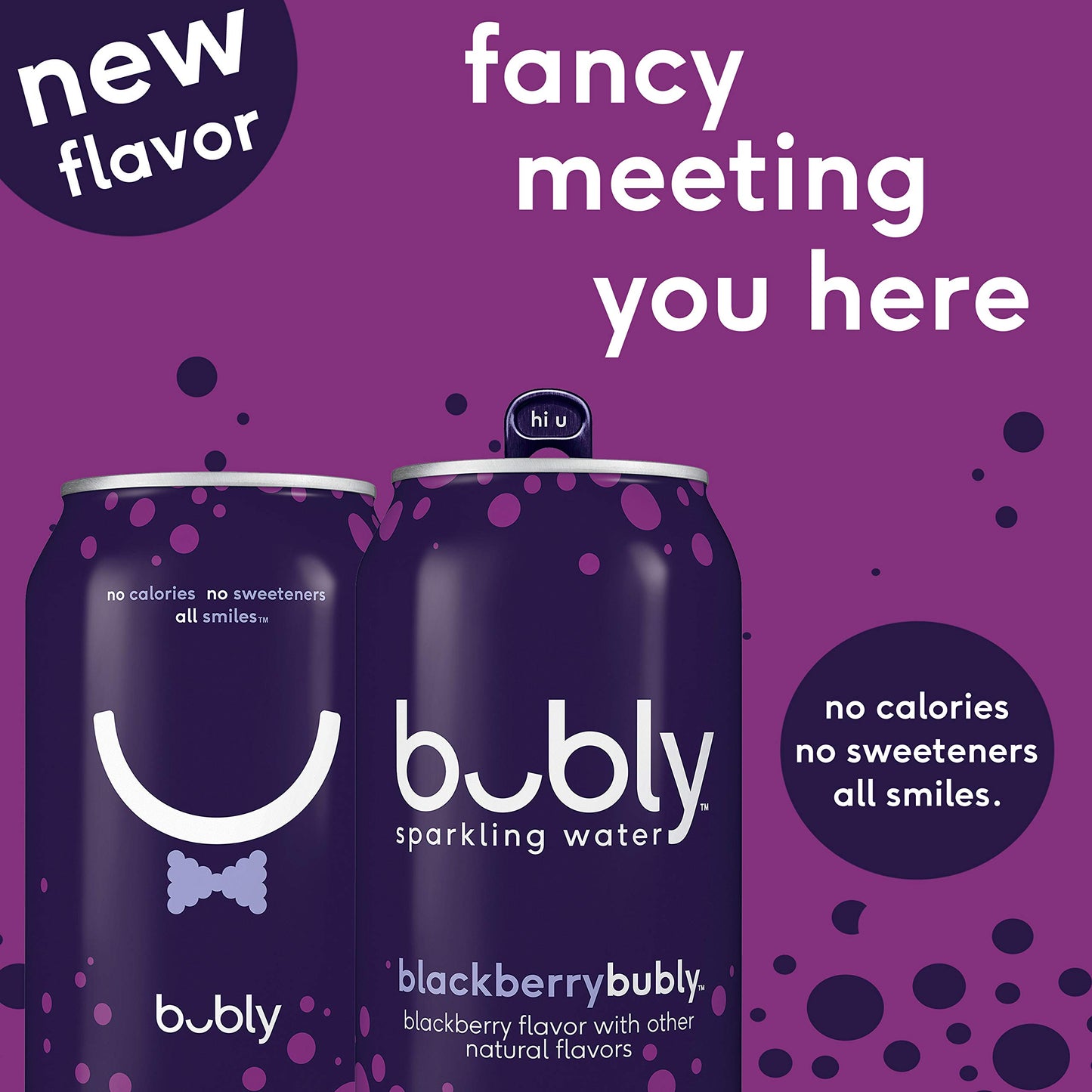 Bubly Sparkling Water, Blackberry, 12 Fl Oz (Pack Of 12)