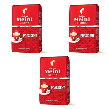 Julius Meinl: ''Prsident'', Classic Viennese Medium Roast Coffee Beans, 500g / 17.6oz (3)