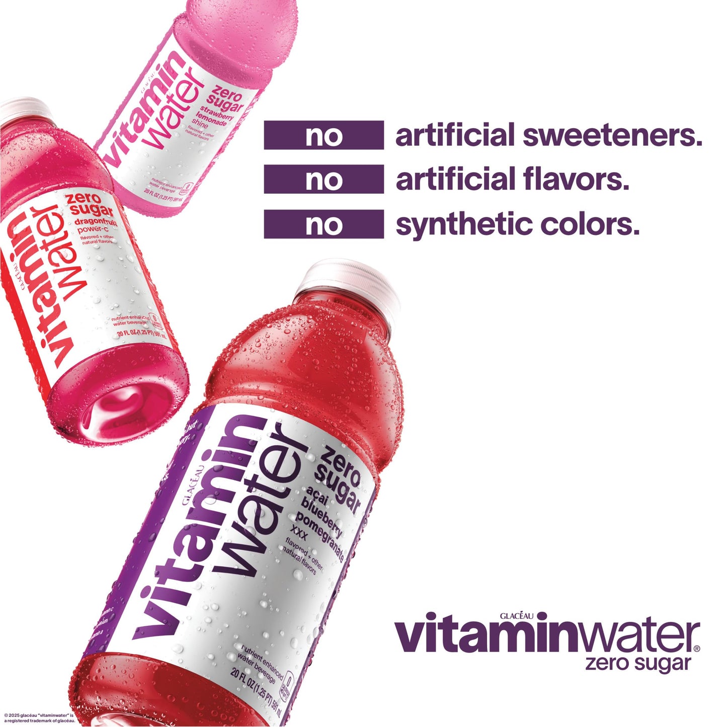 vitaminwater Elevate Blue Raspberry Limeade, 20 fl oz (Pack of 12)