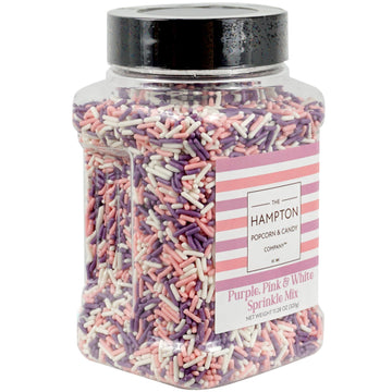 Pink, Purple & White Sprinkles Jimmies 11.28 oz, Sprinkles For Cake Decorating, Cake Sprinkles, Sprinkles For Baking, Ice Cream 