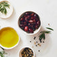 Kosterina - Organic Greek Herb Kalamata Olives, Pitted & Dry-packed - Great for Salads, Garnishing Cocktails and Snacking | 6.7o