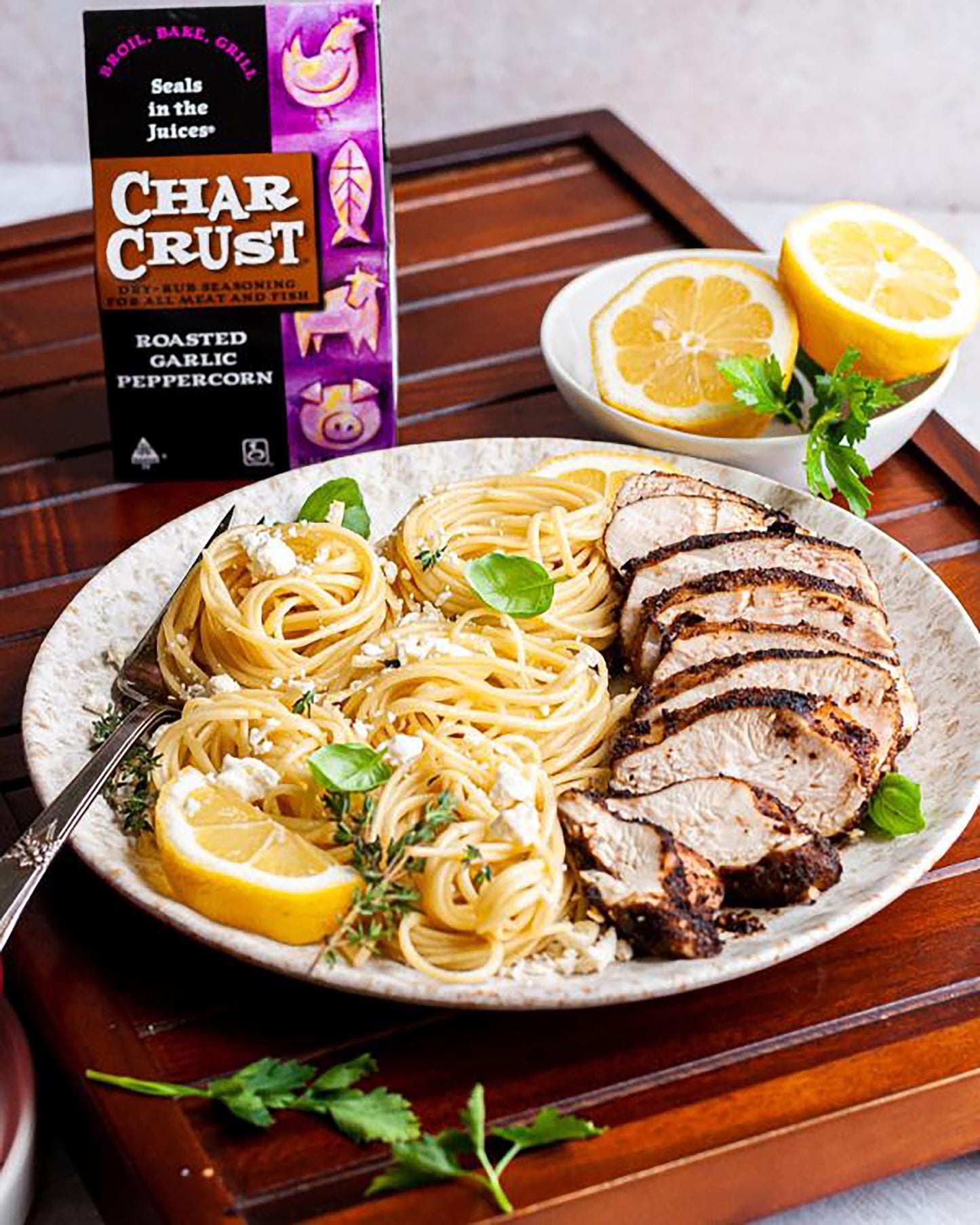 Char Crust Dry-Rub Seasoning (3-Pack, Roasted Garlic Peppercorn)