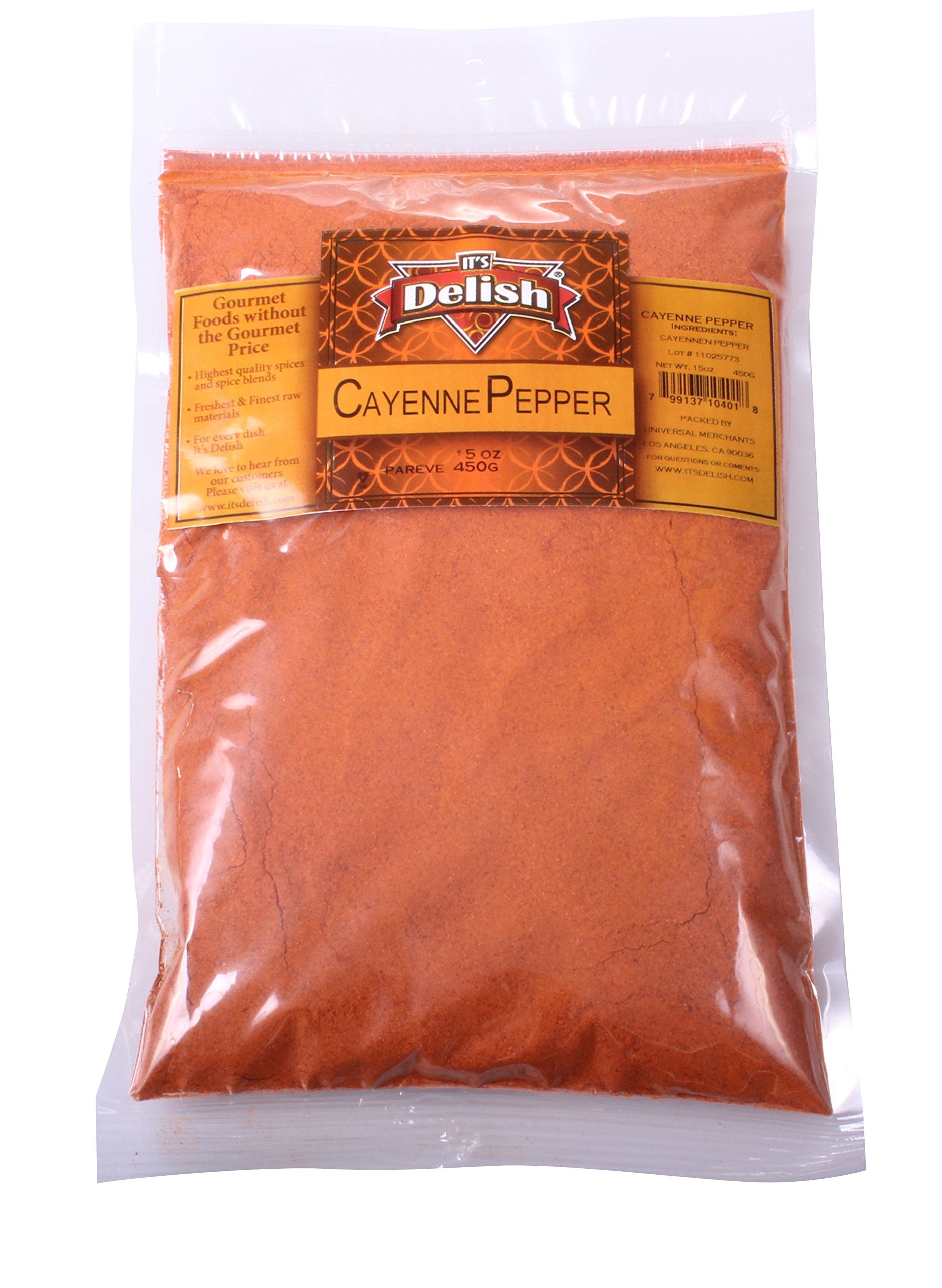 Cayenne Pepper Powder by Its Delish, 5 LBS Bulk Bag | All-Natural Red Pepper Powder for Cooking, Camping, and Meals | Kosher and
