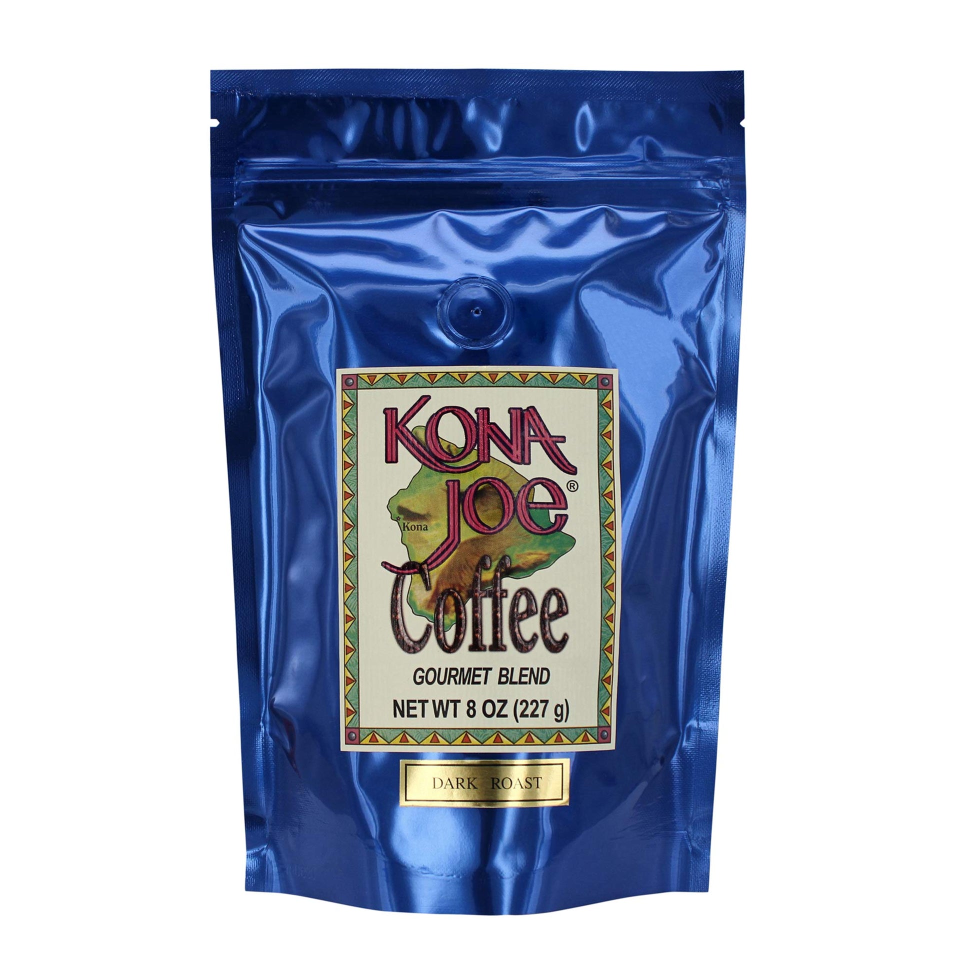 Kona Joe Gourmet Coffee Blend, Dark Roast Ground Coffee, 8 oz