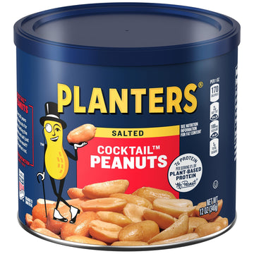 PLANTERS Salted Cocktail Peanuts, 12 oz Jar, Pack of 1, Model 10029000072128