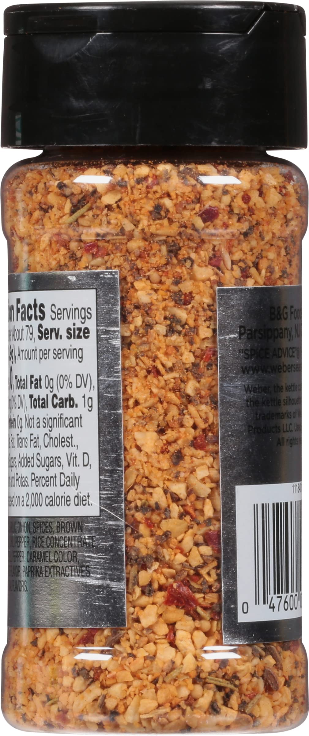 Weber Salt Free Steak Seasoning, 2.5 Ounce Shaker