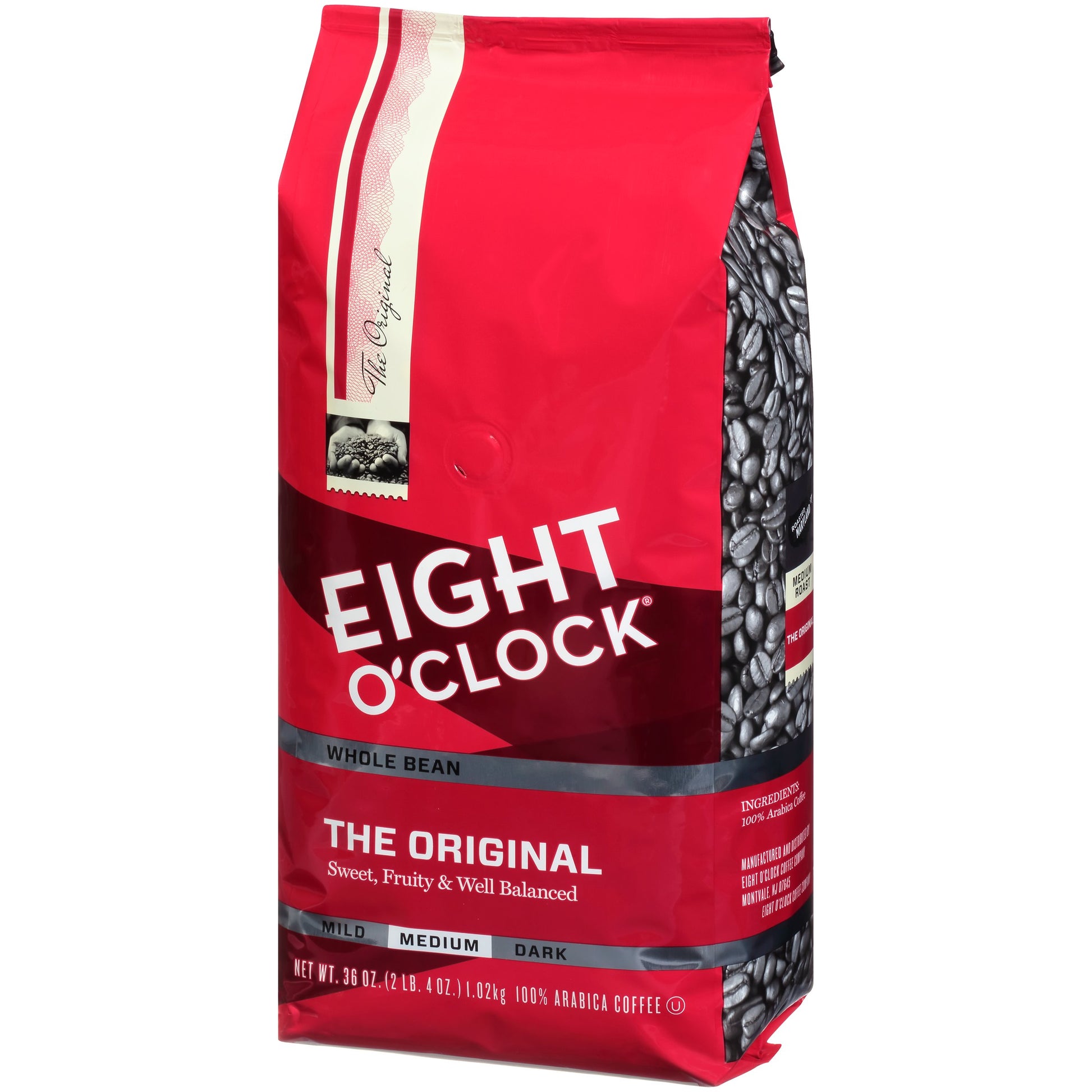 Eight O'Clock Coffee The Original, Medium Roast, Whole Bean Coffee, 36 Ounce (Pack Of 1), 100% Arabica, Kosher Certified