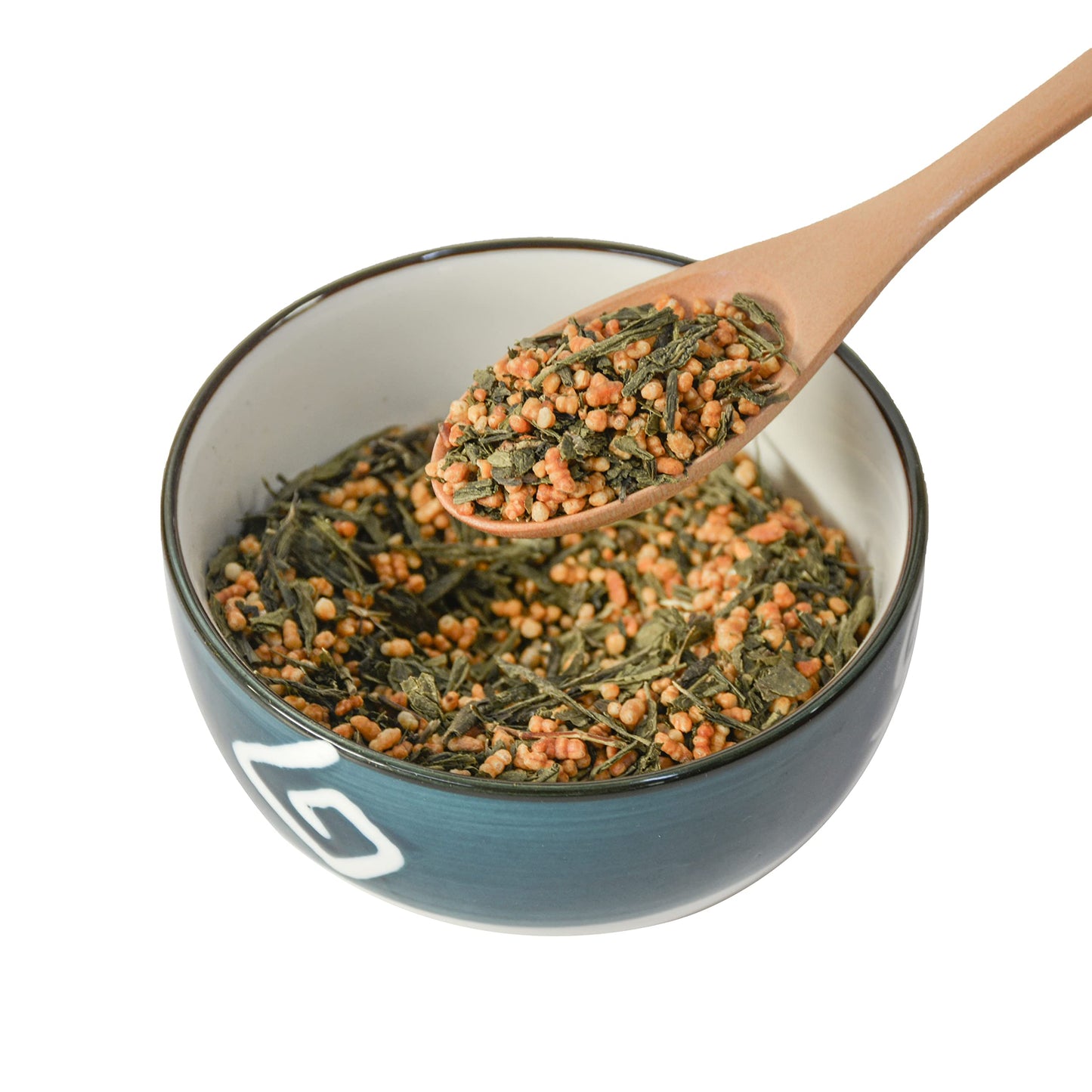 Tian Hu Shan Genmaicha Green Tea with Roasted Rice, Low Caffeine, 8 Ounce Loose Leaf