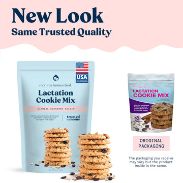 Mommy Knows Best Lactation Cookies Mix Oatmeal Cinnamon Raisin 1 Pound