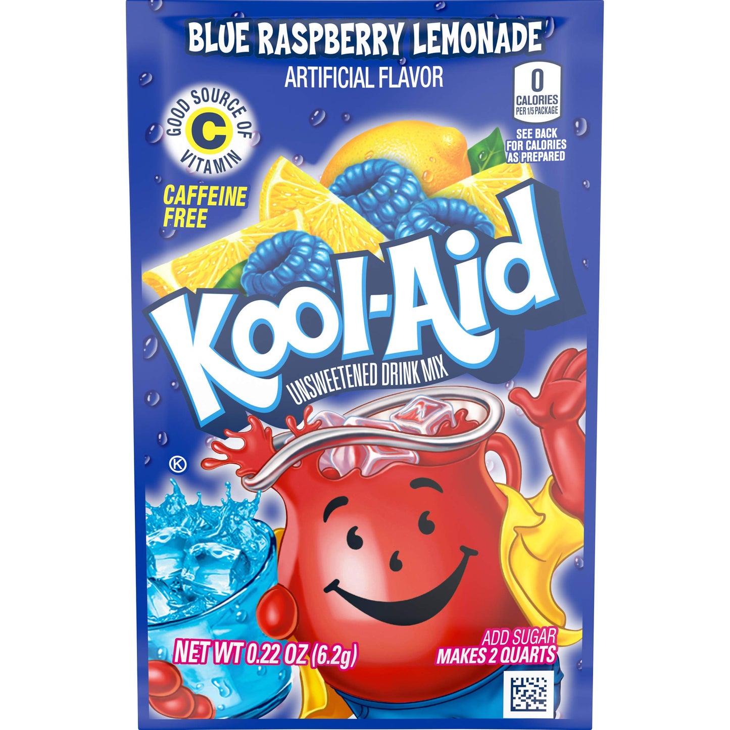 Kool-Aid Unsweetened Fruit Variety Drink Mix 50 Count Pitcher Packets, 7 Ounce