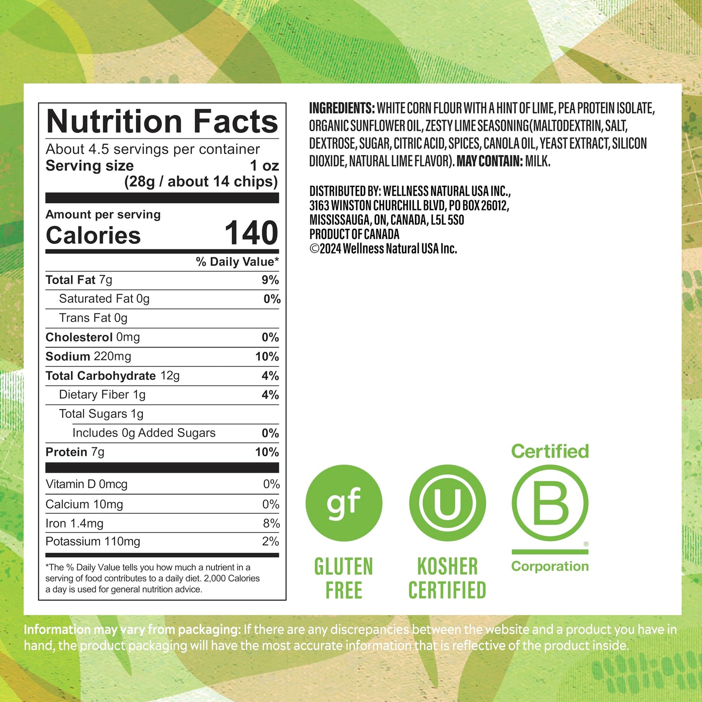 Simply Protein - Tortilla Chips, Restaurant Style Protein Chips, Hint Of Lime (3-Pack) - 7G Protein, 140 Calories, Gluten Free,