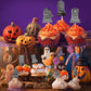 Whaline 24Pcs Halloween Cupcake Toppers 8 Designs Tombstone Graveyard Cake Toppers Scary Cupcake Decoration Table Centerpiece St