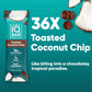 IQBAR Plant Protein Bars - Toasted Coconut Chip - Gluten Free, Low Carb, High Fiber - 36 Count