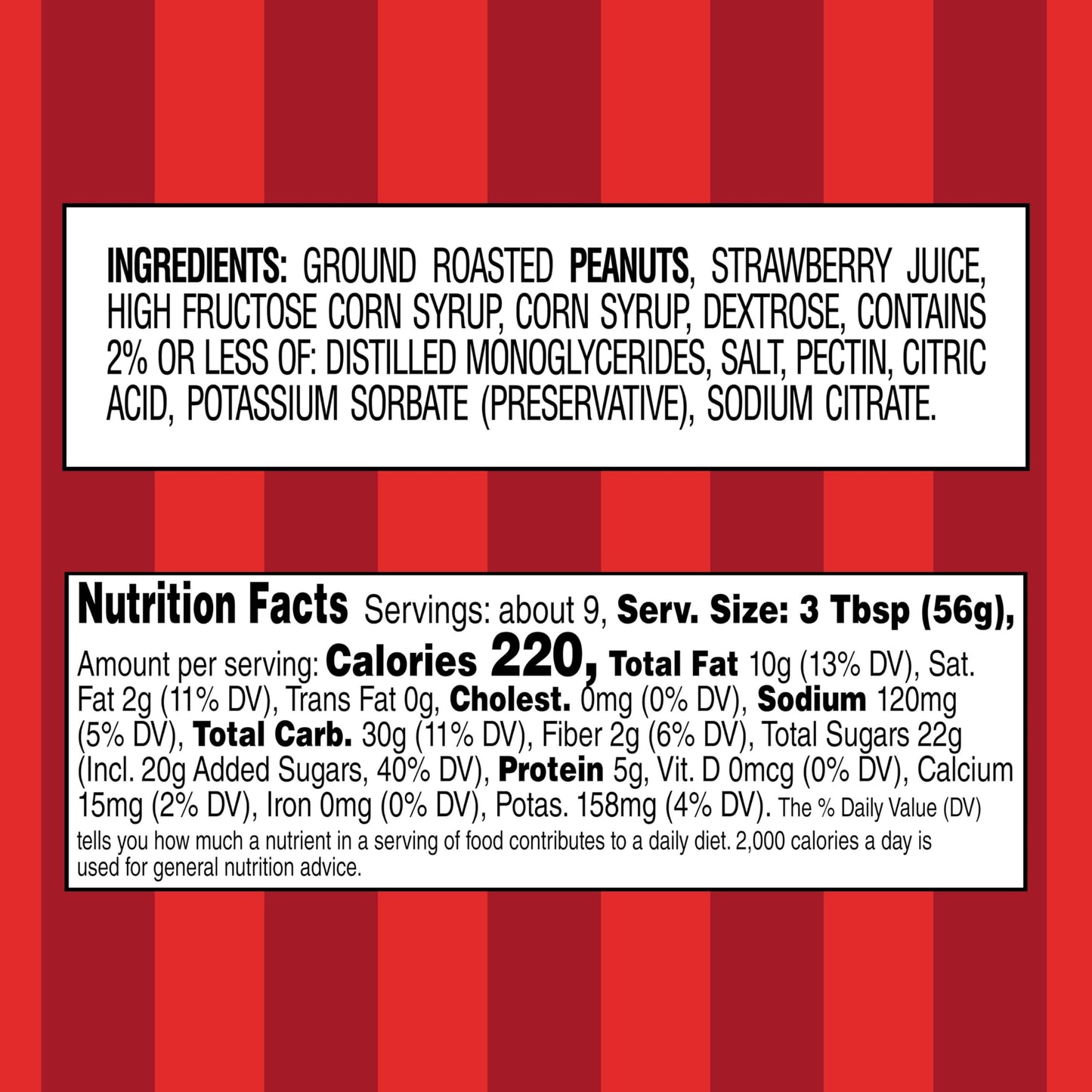 Smuckers Goober Peanut Butter and Strawberry Jelly Stripes, 18 Ounces