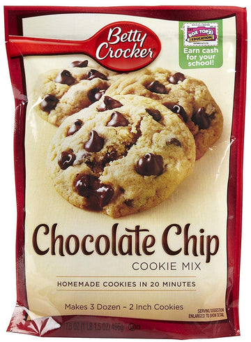 Betty Crocker Cookie Mix, Chocolate Chip, 21 oz Value Size