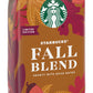 Starbucks Fall Blend Medium Roast Ground Coffee - 100% Arabica - 10 OZ (Pack of 4) - Brown and Red
