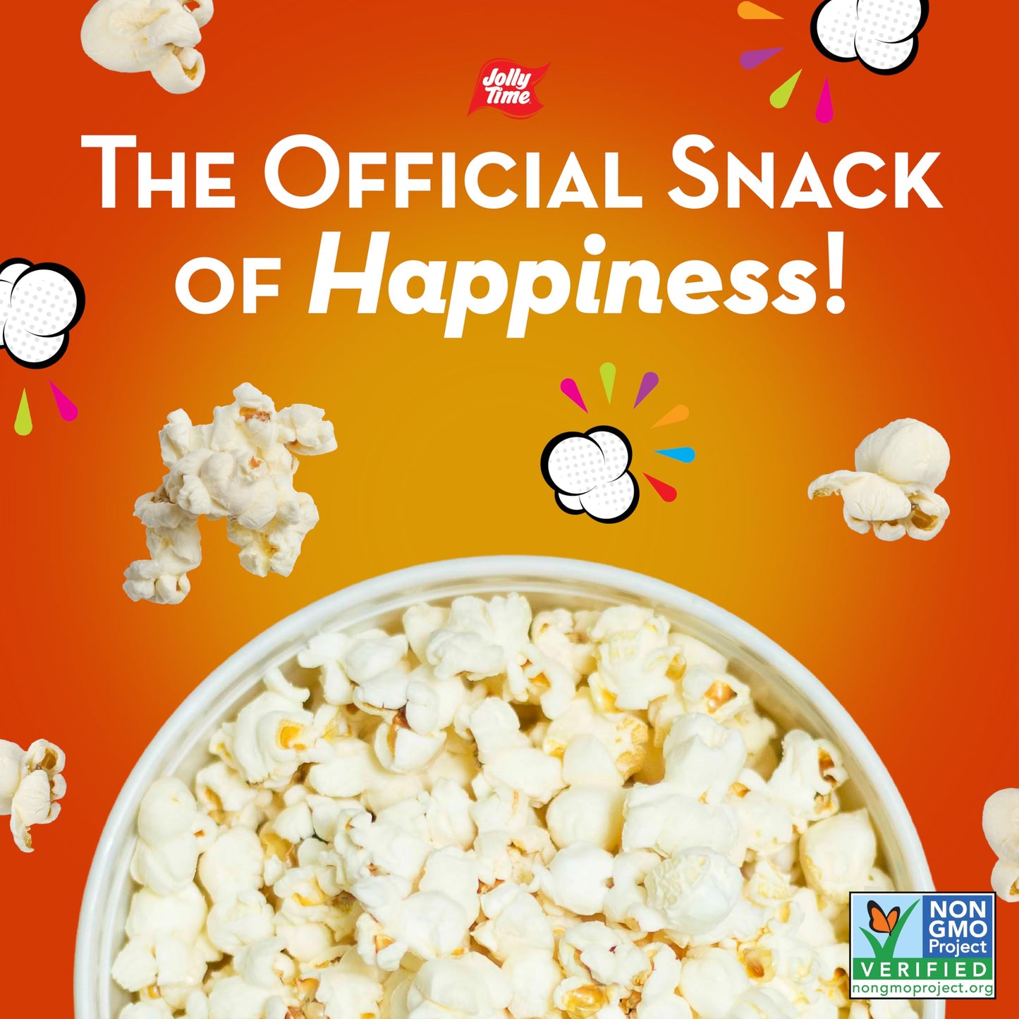 Jolly Time Simply Popped, Vegan, Dairy Free Microwave Popcorn, 3Oz Sharing Bag, 3 Bags Per Carton (Simply Popped Sea Salt, 3 Ounce (Carton Of 3))