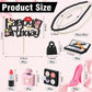 Chunful 10 Pcs Makeup Cake Topper Set, Resin Birthday Decorations, Pastel Color, Bridal Shower & Spa Theme Party Supplies