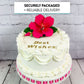 Global Sugar Art Hibiscus Sugar Cake Flowers Spray, Hot Pink Hawaiian Cake Flower Large, 1 Count By Chef Alan Tetreault