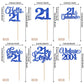 Rssta i 24 Pack Cupcake Toppers Glitter Blue - Twenty One Cheers to 21 Years Cake Decorations for 21st Birthday Party Supplies