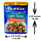 StarKist Chunk Light Tuna Pouch, Sunflower Oil, 2.6 Ounce, Pack of 12, White