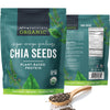 Viva Naturals Organic Chia Seeds 2 Lbs - Plant-Based Omega-3 And Vegan Protein, Non-Gmo Chia Seeds Organic Perfect For Smoothies