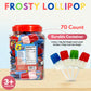 Fresh Finest Popsicle Shaped Ice Cream Lollipops - Individually Wrapped Suckers, Multicolor Lollipops Best For Summer, Goodie Ba