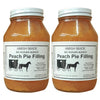 Amish Pie Filling No Sugar Added Peach- TWO 32 Oz Jars