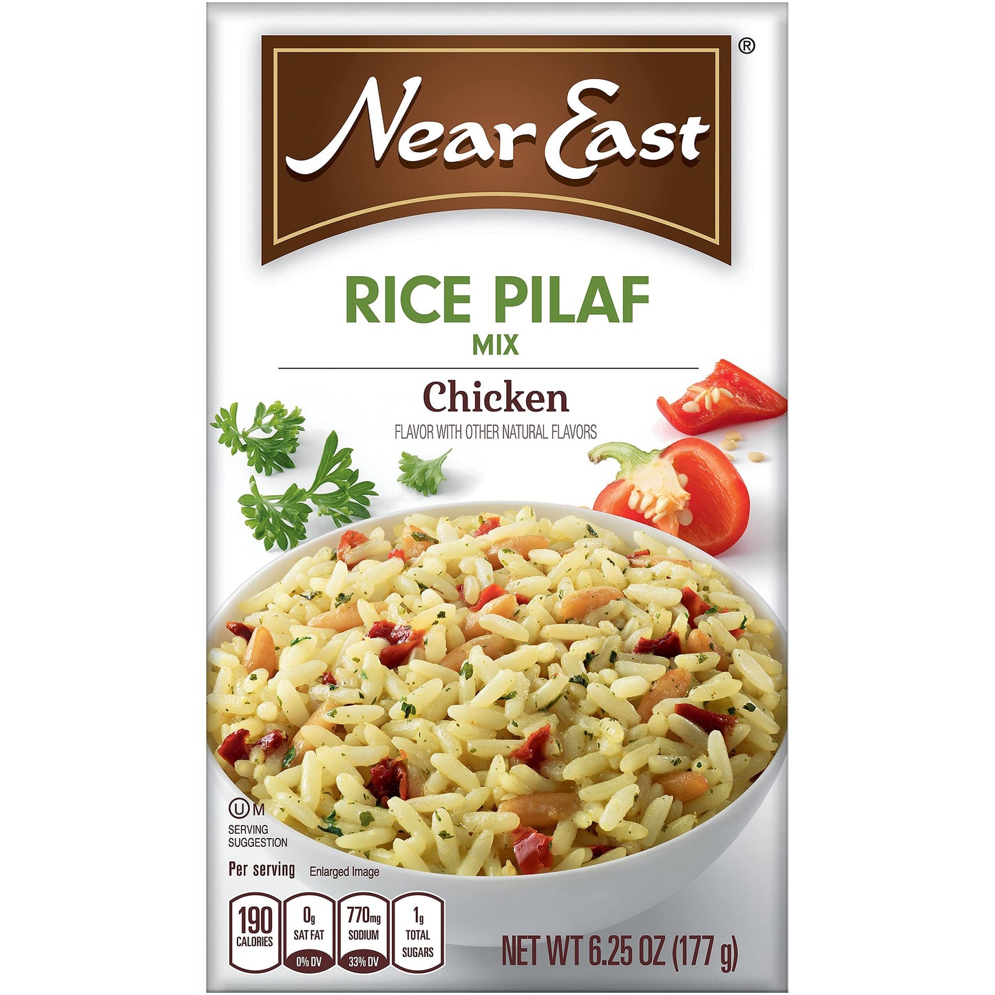 Near East, Rice Pilaf Mix, Chicken Flavored, 6.25oz Box (Pack of 6)