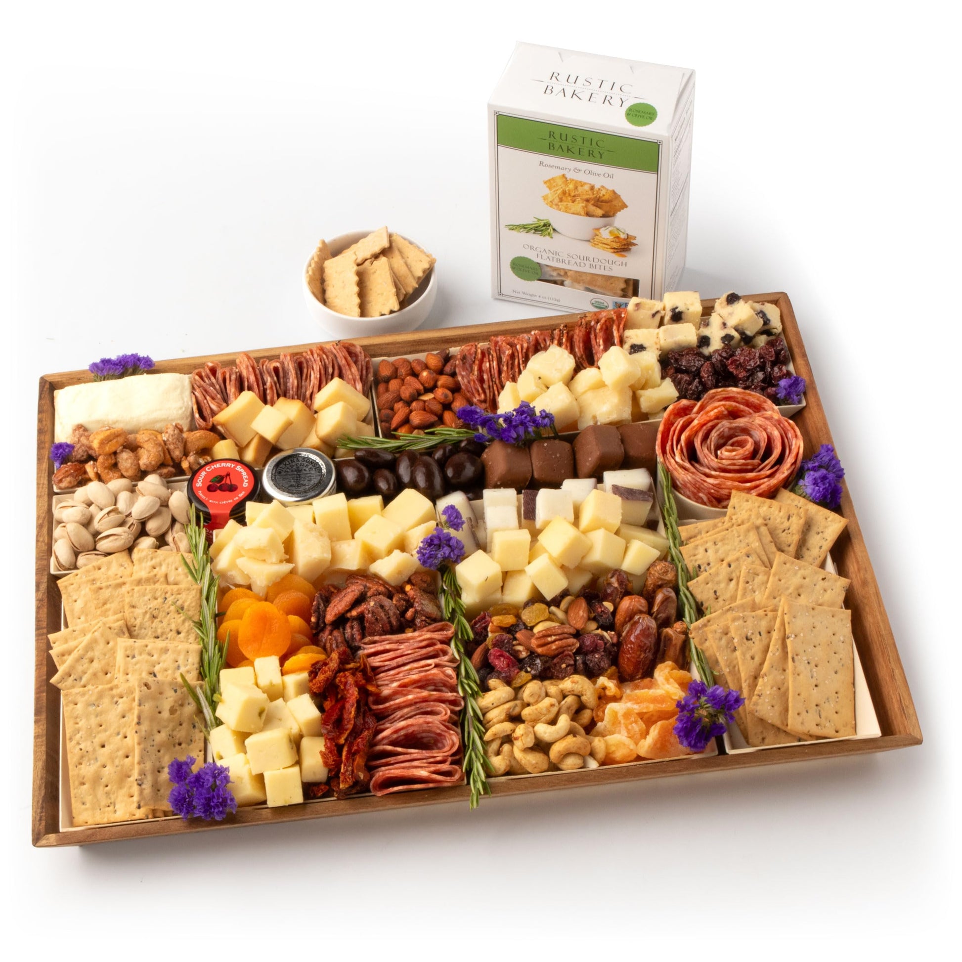 Nibble Charcuterie Value Grand Meat & Cheese Board, Ready To Serve Charcuterie Board For Birthday, Thank You, Parties, Corporate Gifts, Serves 12-14