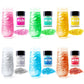 Edible Glitter - 6 Colors Luster Dust Edible, Food Grade Cake Decorating Shimmering Glitter for Drinks, Powder Glitter for Fonda