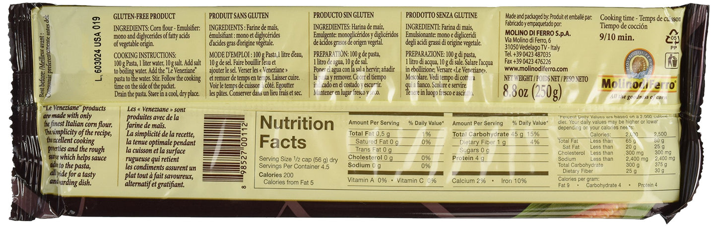 Le Veneziane - Italian Spaghetti [Gluten-Free], 8.8 Ounce (Pack Of 4)