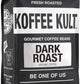 Koffee Kult Dark Roast Ground Coffee - Gourmet 100% Arabica - 32oz