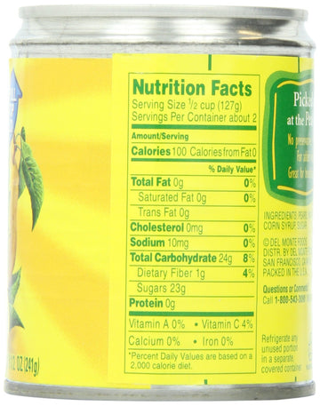Del Monte Canned Pear Halves In Heavy Syrup, 8.5 Ounce -- 12 Per Case.